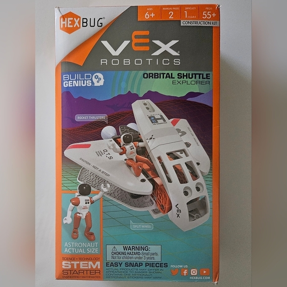 HEXBUG Vex Robotics Orbital Shuttle Explorer STEM Starter Kit Toy,55+ pc. - Picture 1 of 8